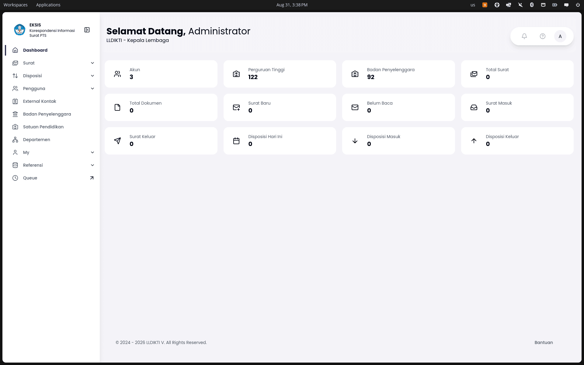 Eksis — Internal Letter & Disposition Management System